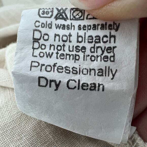 Terzo Millennio Italy 100% Linen Maxi Dress Size Medium Sleeveless - Picture 11 of 12